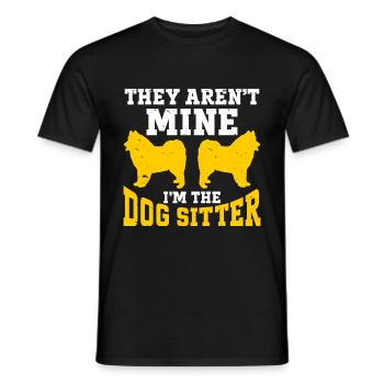 Dog Walker Professional Pet Sitter Dog Walking - Men's T-Shirt - black - Front - AI Model Male 178 light (178cm)