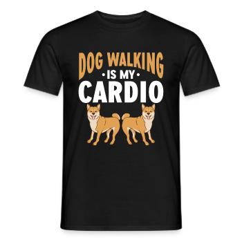 Dog Walker Professional Pet Sitter Dog Walking - Men's T-Shirt - black - Front - AI Model Male 178 light (178cm)