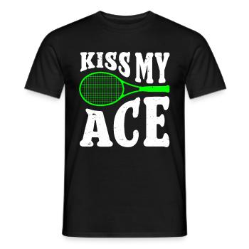Tennis Player - Männer T-Shirt - Schwarz - Vorne - AI Model Male 178 light (178cm)