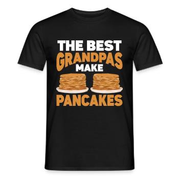 Pancakes Breakfast Food Lover - Men's T-Shirt - black - Front - AI Model Male 178 light (178cm)