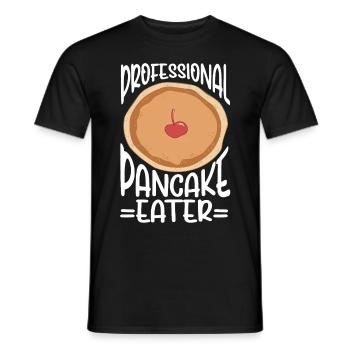 Pancakes Breakfast Food Lover - Men's T-Shirt - black - Front - AI Model Male 178 light (178cm)