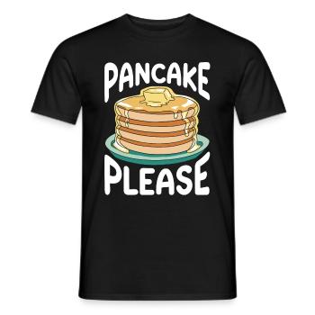 Pancakes Breakfast Food Lover - Men's T-Shirt - black - Front - AI Model Male 178 light (178cm)