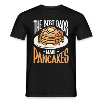 Pancakes Breakfast Food Lover - Men's T-Shirt - black - Front - AI Model Male 178 light (178cm)