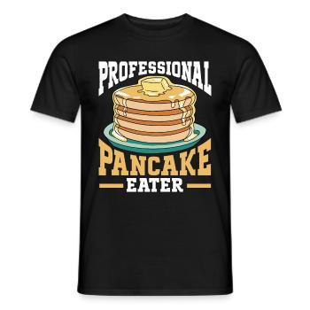 Pancakes Breakfast Food Lover - Men's T-Shirt - black - Front - AI Model Male 178 light (178cm)