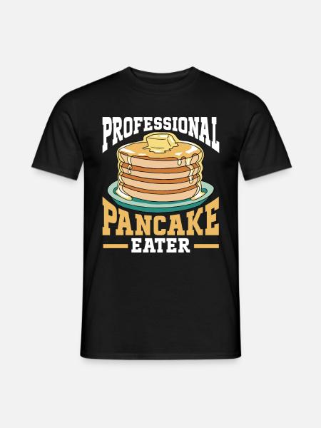 Pancakes Breakfast Food Lover - Men's T-Shirt - black
