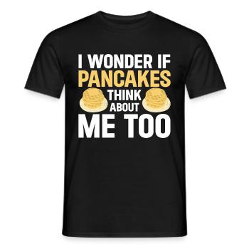 Pancakes Breakfast Food Lover - Men's T-Shirt - black - Front - AI Model Male 178 light (178cm)