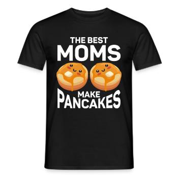 Pancakes Breakfast Food Lover - Men's T-Shirt - black - Front - AI Model Male 178 light (178cm)