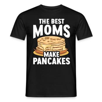 Pancakes Breakfast Food Lover - Men's T-Shirt - black - Front - AI Model Male 178 light (178cm)