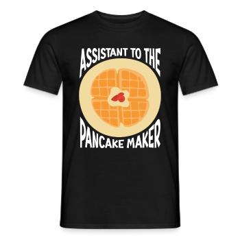 Pancakes Breakfast Food Lover - Men's T-Shirt - black - Front - AI Model Male 178 light (178cm)