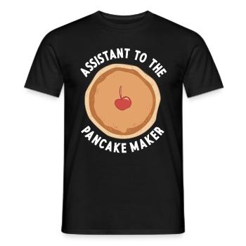 Pancakes Breakfast Food Lover - Men's T-Shirt - black - Front - AI Model Male 178 light (178cm)