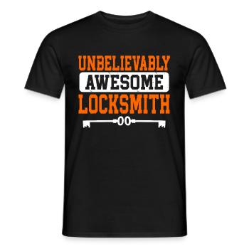 Locksmith Lockpicking Lockpicker - Männer T-Shirt - Schwarz - Vorne - AI Model Male 178 light (178cm)