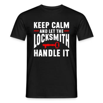 Locksmith Lockpicking Lockpicker - Männer T-Shirt - Schwarz - Vorne - AI Model Male 178 light (178cm)