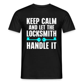Locksmith Lockpicking Lockpicker - Männer T-Shirt - Schwarz - Vorne - AI Model Male 178 light (178cm)