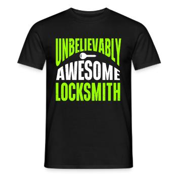 Locksmith Lockpicking Lockpicker - Männer T-Shirt - Schwarz - Vorne - AI Model Male 178 light (178cm)