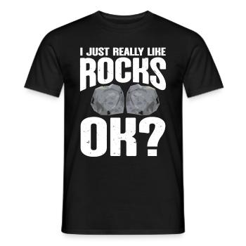 Rock Collector Geology Geologist - Männer T-Shirt - Schwarz - Vorne - AI Model Male 178 light (178cm)