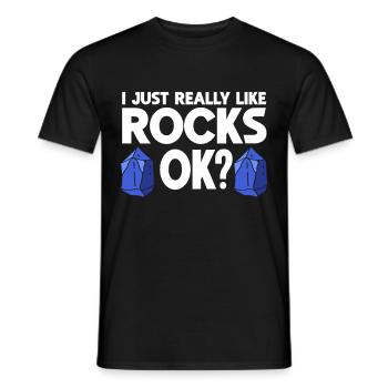 Rock Collector Geology Geologist - Männer T-Shirt - Schwarz - Vorne - AI Model Male 178 light (178cm)