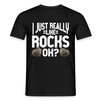 Rock Collector Geology Geologist - Männer T-Shirt - Schwarz - Vorne - AI Model Male 178 light (178cm)