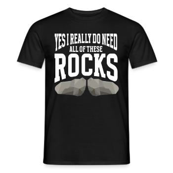 Rock Collector Geology Geologist - Männer T-Shirt - Schwarz - Vorne - AI Model Male 178 light (178cm)