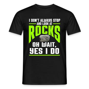 Rock Collector Geology Geologist - Männer T-Shirt - Schwarz - Vorne - AI Model Male 178 light (178cm)