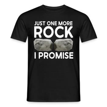 Rock Collector Geology Geologist - Men's T-Shirt - black - Front - AI Model Male 178 light (178cm)