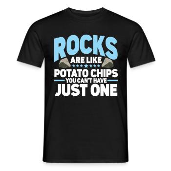 Rock Collector Geology Geologist - Männer T-Shirt - Schwarz - Vorne - AI Model Male 178 light (178cm)