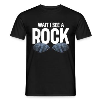 Rock Collector Geology Geologist - Men's T-Shirt - black - Front - AI Model Male 178 light (178cm)