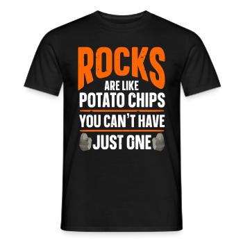 Rock Collector Geology Geologist - Männer T-Shirt - Schwarz - Vorne - AI Model Male 178 light (178cm)