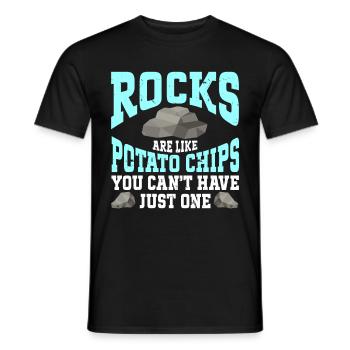 Rock Collector Geology Geologist - Männer T-Shirt - Schwarz - Vorne - AI Model Male 178 light (178cm)