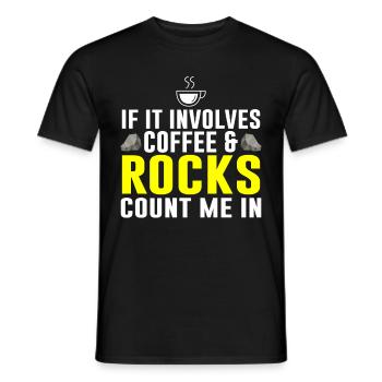 Rock Collector Geology Geologist - Männer T-Shirt - Schwarz - Vorne - AI Model Male 178 light (178cm)