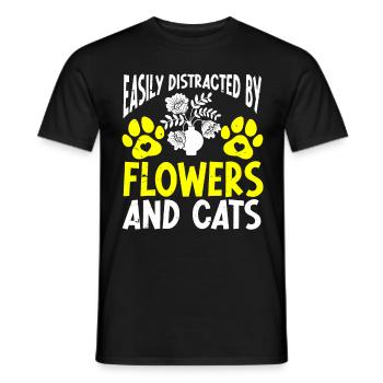 Fleuriste Fleur Florale Fleuristerie - T-shirt homme - noir - Devant - AI Model Male 178 light (178cm)