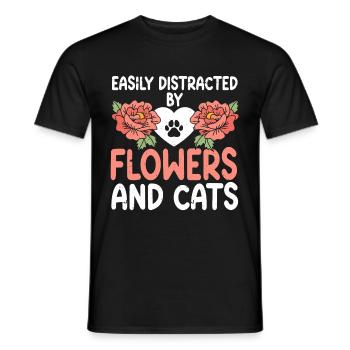 Fleuriste Fleur Florale Fleuristerie - T-shirt homme - noir - Devant - AI Model Male 178 light (178cm)