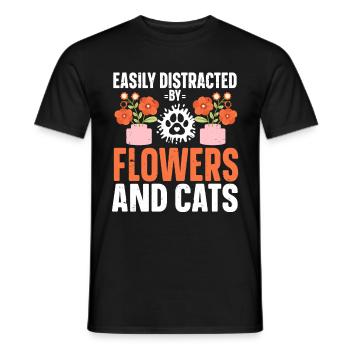 Fleuriste Fleur Florale Fleuristerie - T-shirt homme - noir - Devant - AI Model Male 178 light (178cm)