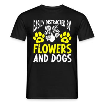 Fleuriste Fleur Florale Fleuristerie - T-shirt homme - noir - Devant - AI Model Male 178 light (178cm)