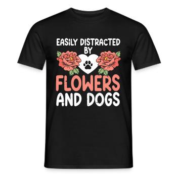 Fleuriste Fleur Florale Fleuristerie - T-shirt homme - noir - Devant - AI Model Male 178 light (178cm)