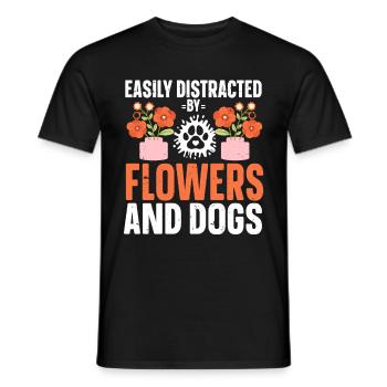 Fleuriste Fleur Florale Fleuristerie - T-shirt homme - noir - Devant - AI Model Male 178 light (178cm)