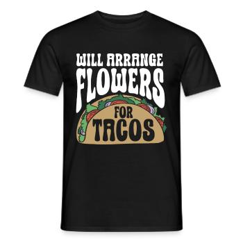 Fleuriste Fleur Florale Fleuristerie - T-shirt homme - noir - Devant - AI Model Male 178 light (178cm)
