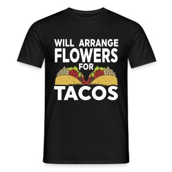 Fleuriste Fleur Florale Fleuristerie - T-shirt homme - noir - Devant - AI Model Male 178 light (178cm)
