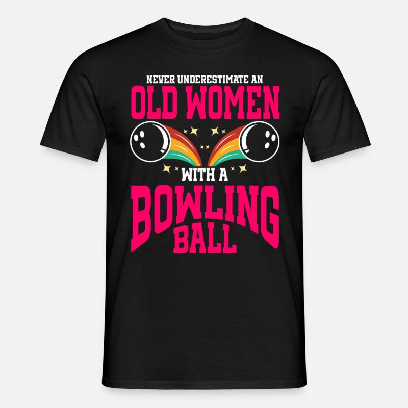 Bowling Ball Bowler - Männer T-Shirt - Schwarz
