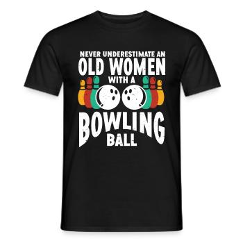 Bowling Ball Bowler - Männer T-Shirt - Schwarz - Vorne - AI Model Male 178 light (178cm)