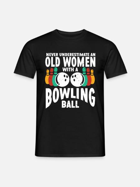 Bowling Ball Bowler - Männer T-Shirt - Schwarz