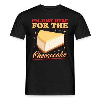Käsekuchen Cheesecake Geschenk - Männer T-Shirt - Schwarz - Vorne - AI Model Male 178 light (178cm)