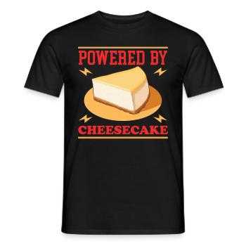 Käsekuchen Quarkkuchen Geschenk - Männer T-Shirt - Schwarz - Vorne - AI Model Male 178 light (178cm)