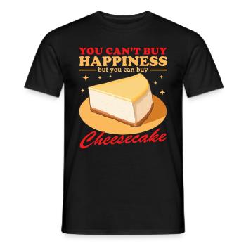Cheesecake Curd Cake Cadeaux - T-shirt homme - noir - Devant - AI Model Male 178 light (178cm)