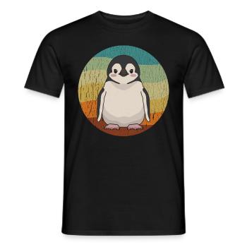 Penguin Baby Funny Penguins Gift - Men's T-Shirt - black - Front - AI Model Male 178 light (178cm)
