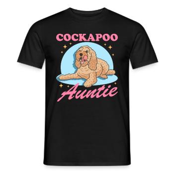 Cockapoo Tante Hundeliebhaber Geschenk - Männer T-Shirt - Schwarz - Vorne - AI Model Male 178 light (178cm)
