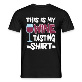 Wine Tasting Funny Wine Lover - Männer T-Shirt - Schwarz - Vorne - AI Model Male 178 light (178cm)