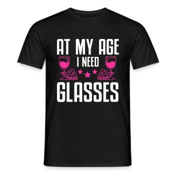 Wine Tasting Funny Wine Lover - Männer T-Shirt - Schwarz - Vorne - AI Model Male 178 light (178cm)