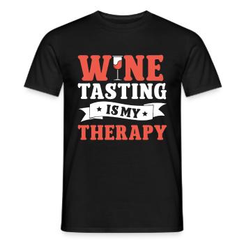 Wine Tasting Funny Wine Lover - Männer T-Shirt - Schwarz - Vorne - AI Model Male 178 light (178cm)