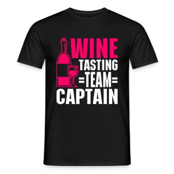 Wine Tasting Funny Wine Lover - Männer T-Shirt - Schwarz - Vorne - AI Model Male 178 light (178cm)