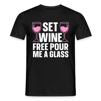 Wine Tasting Funny Wine Lover - Männer T-Shirt - Schwarz - Vorne - AI Model Male 178 light (178cm)